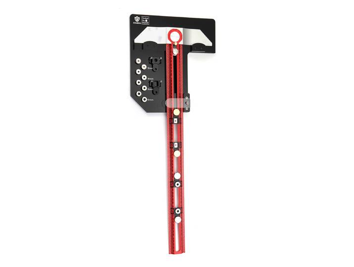 Règle carrée en alliage d'aluminium positionnement des trous Jauge de marquage par Boom GDUI 400mm crochet sur bois MT-2465 PRO Scriber marquage T