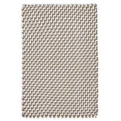 pad Outdoorteppich Pool 52 x 72 cm Polypropylen Braun, Weiß Braun /