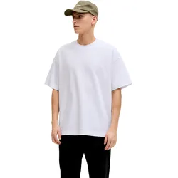 Jack & Jones Herren Rundhals T-Shirt JJEBARRON TEE SS O-NECK - Relaxed Fit - 12298906 Bitter Chocolate - L