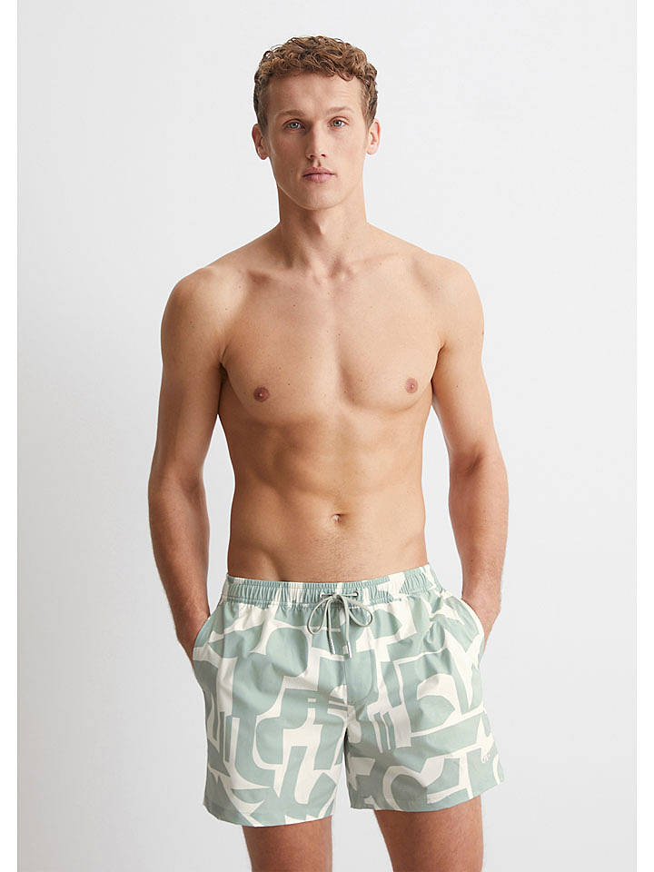 Marc O´Polo Bodywear Badeshorts in Mint/ Creme - XXL
