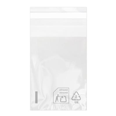 MONOUSO - Flachbeutel BOPP mit Falte Klebstoff 7x10cm G160 (100 Stück)