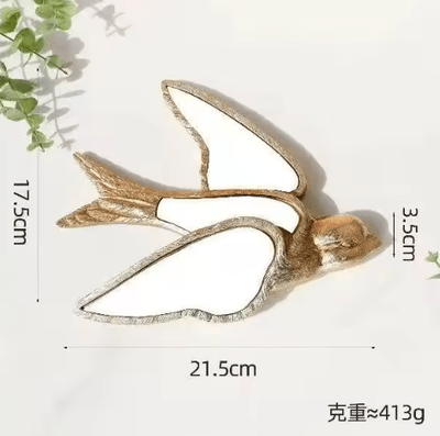 Inspire Curations Vintage Dragonfly Resin Mirror Wall Art Elegant Butterfly Inspired Home Decor m