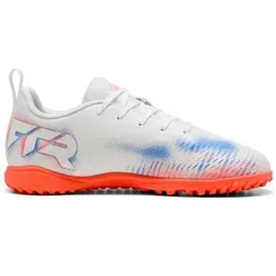 PUMA Kinder Fussball-Hartplatzschuhe FUTURE 8 PLAY TT Jr, Größe 33 in Silber Silber