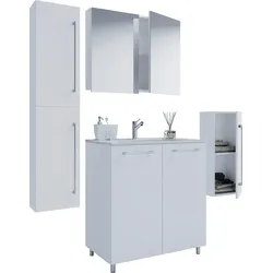 Badezimmer Gilos 5-tlg. Weiß