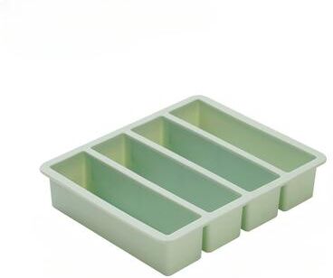 DynamicDeals Slow Melt Silicone Whiskey Ice Cube Tray Set With Giant Cocktail Ice Molds green