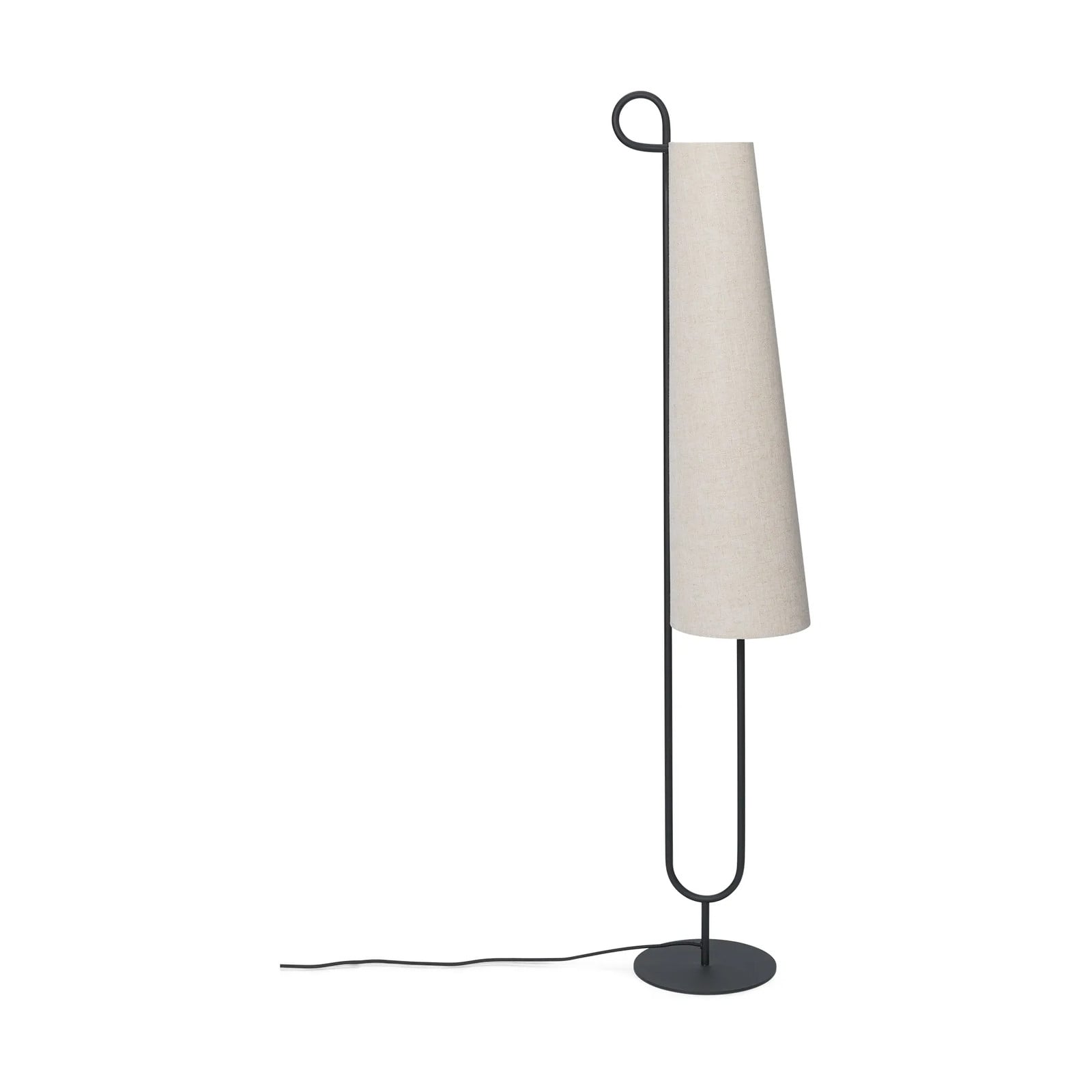 Ferm Living Ancora vloerlamp zwart met textiele kap