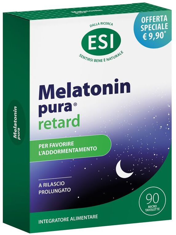 ESI Melatonin Pura Retard Integratore Alimentare Tavolette 90 PZ