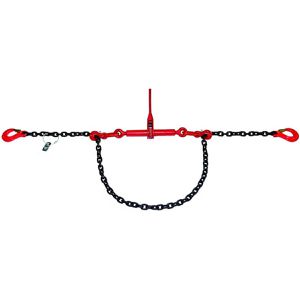 SAS Zurrkette 1430006, mit Gabelkopfhaken & Ratschspanner, Ø 6 mm x 4 m, 2-teilig, Güteklasse 8, bis 2200 kg / 2200 daN