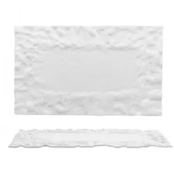 Rechteckige Steinplatte 33 x 20 cm, handgefertigt, 2er-Pack