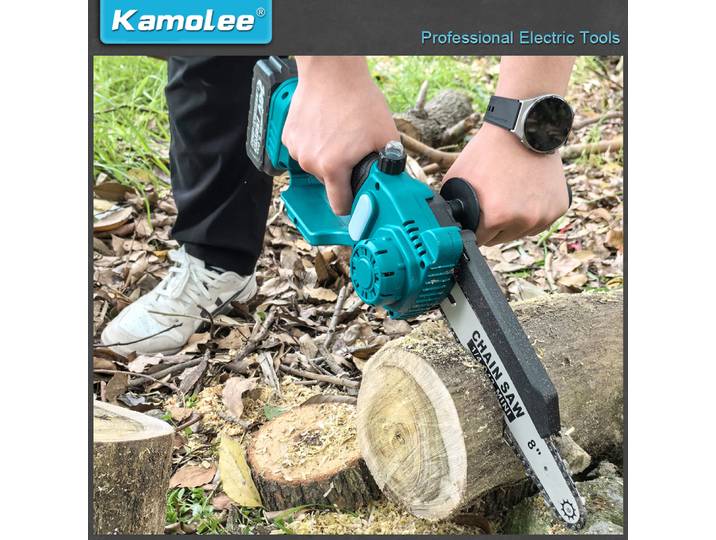 Kamolee-Mini scie électrique sans balais aste, scie JOSaw, coupe-bois, élagage, outils électriques de jardin, 5,0 Ah, 6 po, 8 po