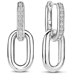 TI SENTO - OHRRINGE - Signature Zirconia Chain - silber