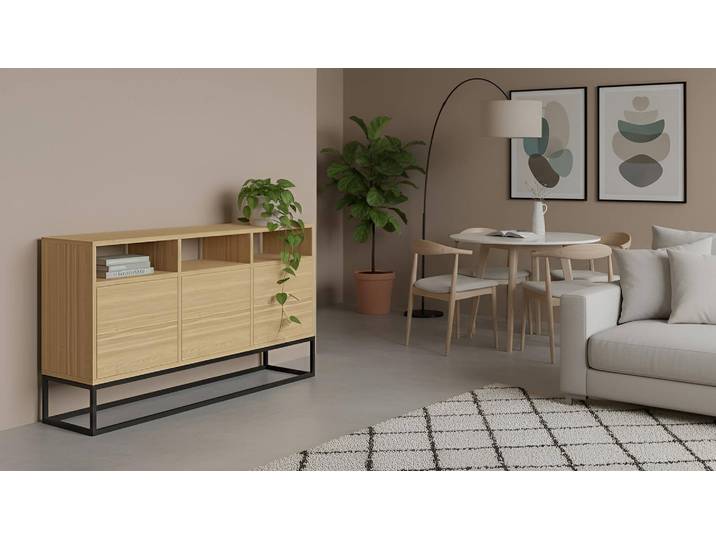 Sideboard aus Esche nach Maß Esche Natur geölt