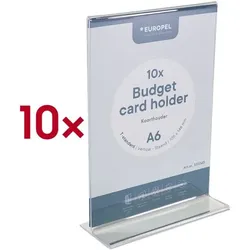 EUROPEL Kartenhalter »Budget T-Ständer« A6 10 Stück