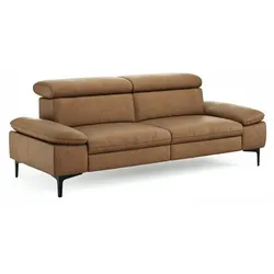 CASEDO Sofa Palma Leder Braun Cognac