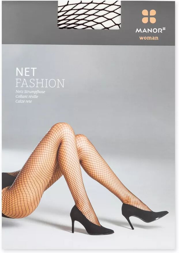 Manor Woman - Netzstrumpfhose, für Damen, Black, Größe I-II