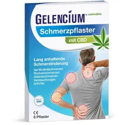 GELENCIUM Schmerzpflaster mit CBD 6 St Pflaster