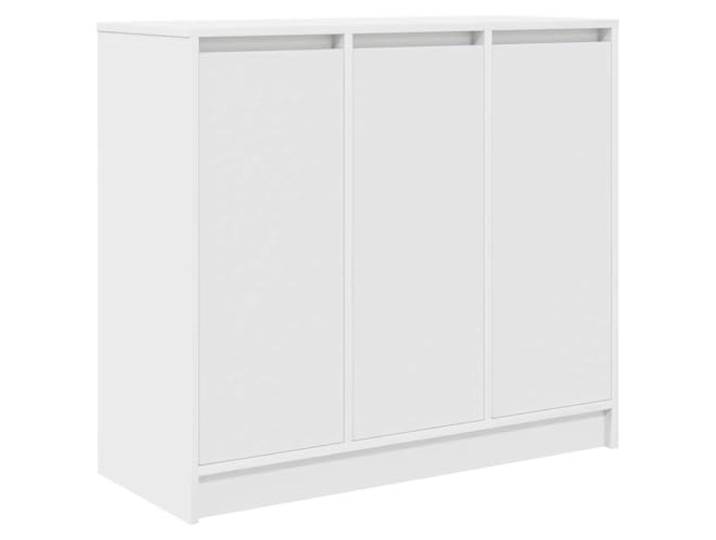 GFMGUEMV Sideboard Weiß 85x34x76 cm aus Holzwerkstoff mit Stauraum und Tür Robustes Holzwerkstoffmaterial, glatte Oberfläche, pflegeleicht, vielseitig als Küchen- oder Badschrank nutzbar, inklusive