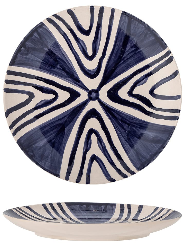 Bloomingville Frühstücksteller "Shama" in Blau - Ø 20,5 - onesize