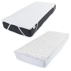 GOLDWOLKE Premium Topper Daunen-Mix inkl. Unterbett Daunendicht