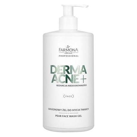 Farmona PROFESSIONAL Derma Acne+ Pear Face Wash Gel żel do mycia twarzy Gruszka 500ml (Reinigungsgel, 500 ml) (5900117001547)