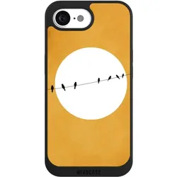 Nivocase Handyhülle für Apple iPhone 17e Hülle NIVOpure Case Schwarz Mond Nacht Vogel (Apple iPhone 17e), Smartphone Hülle, Schwarz