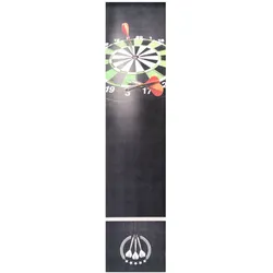 Dartteppich LONDON | Schwarz | 65x300cm