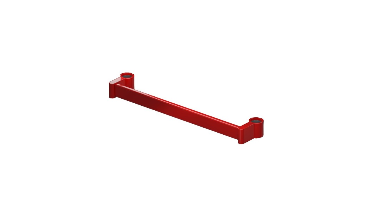 Zehnder Zubehör Handtuchhalter lackiert für Charleston, Baulänge 412 mm, 458209 458209