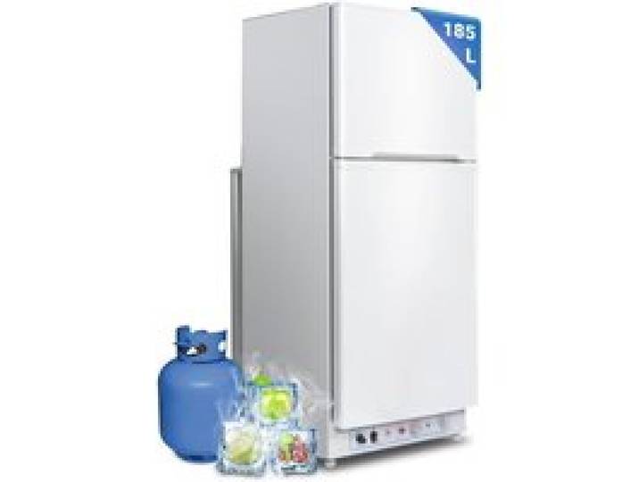 Réfrigérateur classique-220 V/Gaz-SMAD-185L(46+129)-Réfrigérateur et congélateur-Porte réversible-Blanc