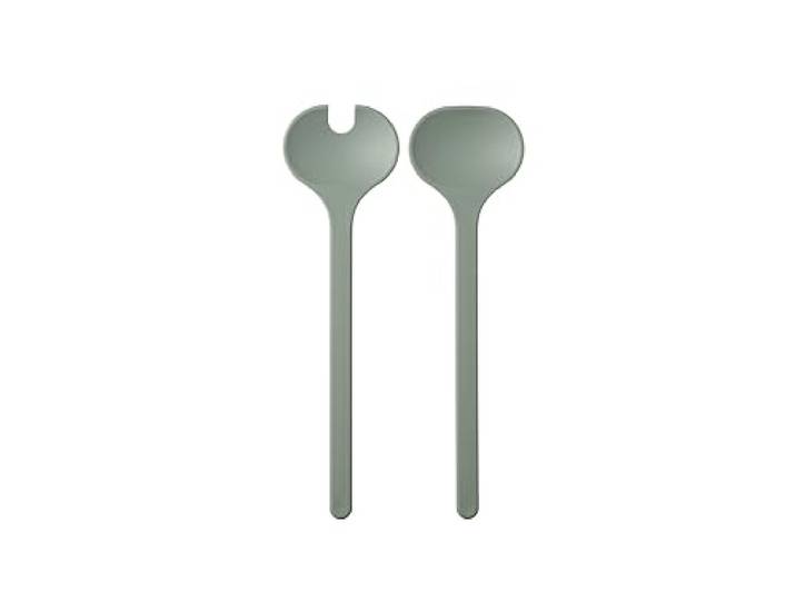 Mepal - Couverts à salade 2 pièces Silueta - Lavable au lave-vaisselle - Couverts à salade - Fourchette et cuillère à salade - Nordic sage