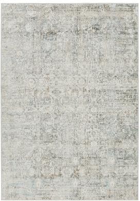 Vibe Kenrick Floral Gray/ Light Blue Area Rug