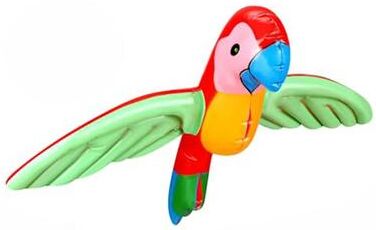Inspired Finds TropicalWing Inflatable PVC Parrot Game Toy For Outdoor & Beach Parties parrot