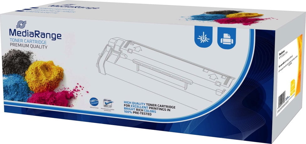 MediaRange MRHPTCF212A Toner voor HP CF212A/131A met Chip - Geel