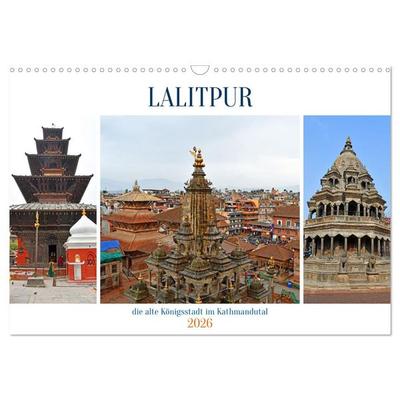 LALITPUR, die alte Königsstadt (Wandkalender 2026 DIN A3 quer), CALVENDO Monatskalender
