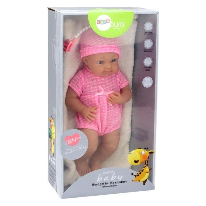 Babypuppe im rosa Outfit (18m+)
