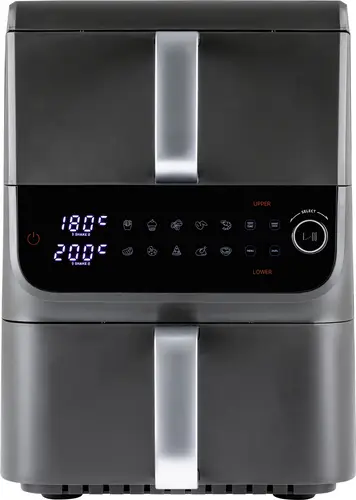 GourmetMaxx 16404 Heißluft-Fritteuse 10 l 2500 W Antihaftbeschichtung, BPA-frei, Cool-Touch-Gehäuse, digitaler Timer, Grillfunktion, Heißluft-Funkt