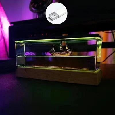 Inspire Essentials Floating Ship Liquid Bottle Black Pearl Desk Decor Indestructible Ship Ornament black Pearl usb