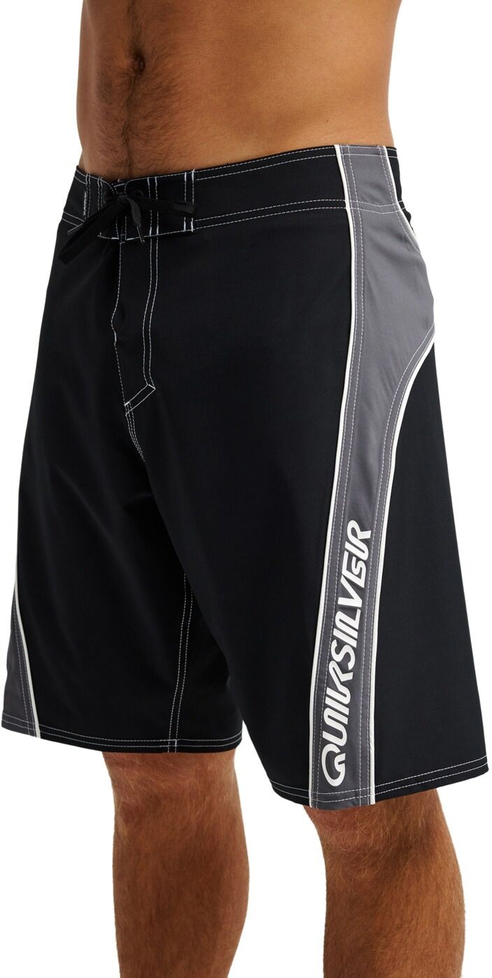 Boardshorts QUIKSILVER "Surfsilk Lasik 21", Herren, Gr. 38(XXL), Normalgrößen, schwarz, Obermaterial: 88% Polyester, 12% Elasthan., Hosen Boardshorts