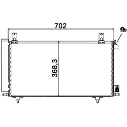 Kondensator Klimaanlage MAHLE AC 122 000S