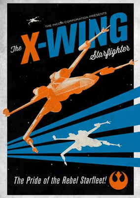 Inspire Curations Galactic Propaganda Tatooine Canvas Poster Retro Space Movie Wall Art 4 20x30cm