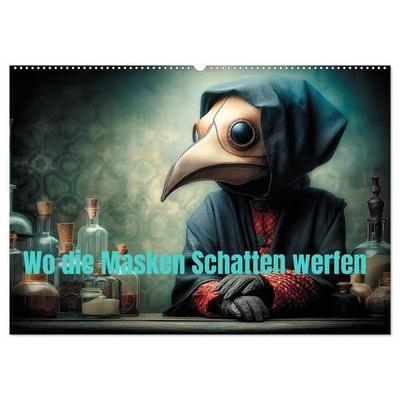 Wo die Masken Schatten werfen (Wandkalender 2027 DIN A2 quer), CALVENDO Monatskalender