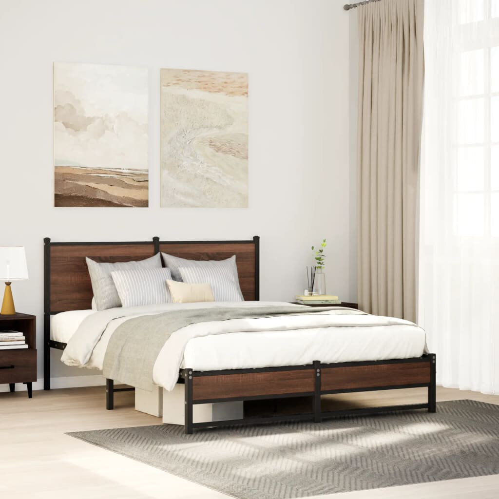 Borough Wharf Caiden Bed Brown Oak 85 x 207 cm