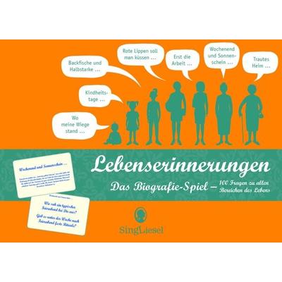 Lebenserinnerungen: Das Erinnerungsspiel. Ein heiter-besinnlich-vergnügliche Kartenspiel mit 100 Fragen zu allen Abschnitten des Lebens. Eine