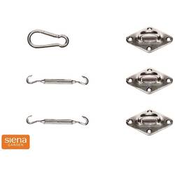 Siena Garden B304-1 Solino Zubehör Set für 3-eckige Sonnensegel