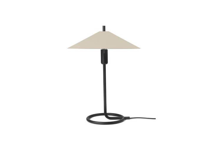 Filo Tischleuchte Square Black/Cashmere - Ferm Living - Wohnzimmer - Design - Metall - Einflammig
