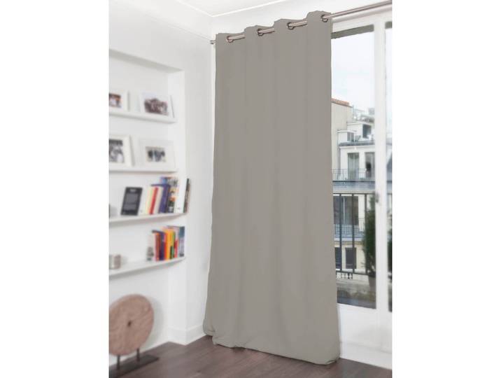 Rideau phonique oeillets gris mc704 135lx250h moondream