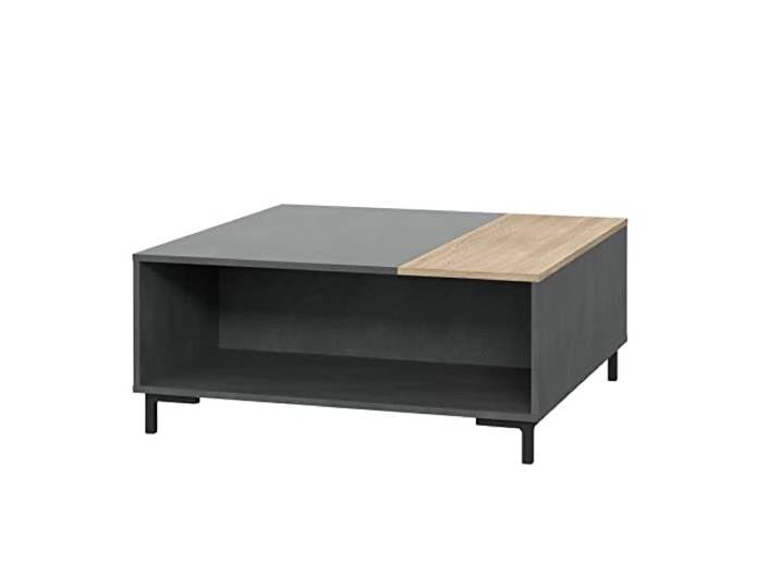 Newroom Couchtisch Betonoptik Sonoma Eiche schwarz modern Wohnzimmertisch