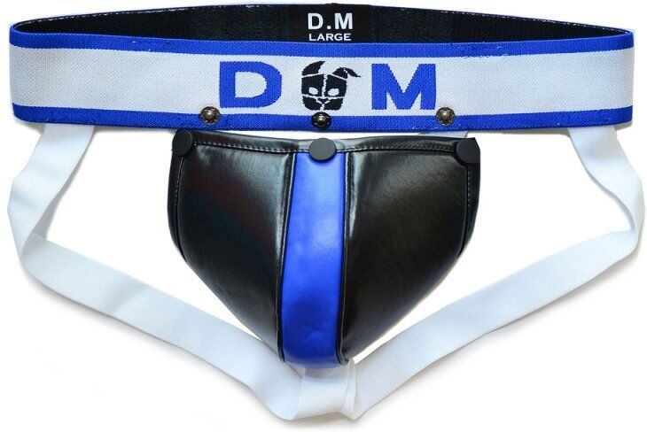 BDSMaster Jockstrap Neo Dungeon Noir-Bleu