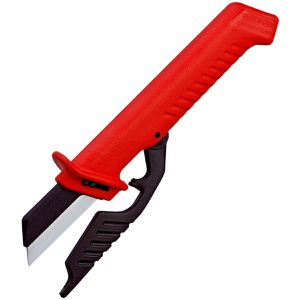 Knipex Kabelmesser 98 56, VDE-geprüft, 190mm, mit auswechselbarer Klinge