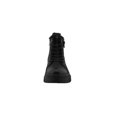 Winterstiefel TOM TAILOR "Tom Tailor Stiefel", Damen, Gr. 41, schwarz (schwarz, uni), Polyurethan, unifarben, Schuhe Winterstiefel