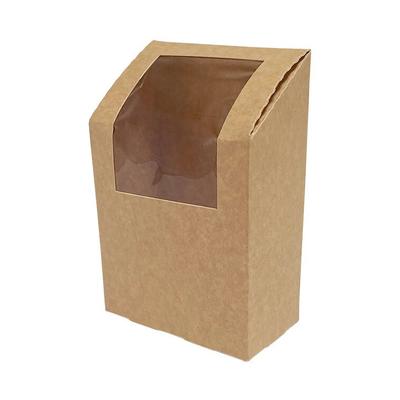 MONOUSO - Kraftkartonverpackungen mit Sichtfenster für Wickel 9x5x13cm (500 Stück)